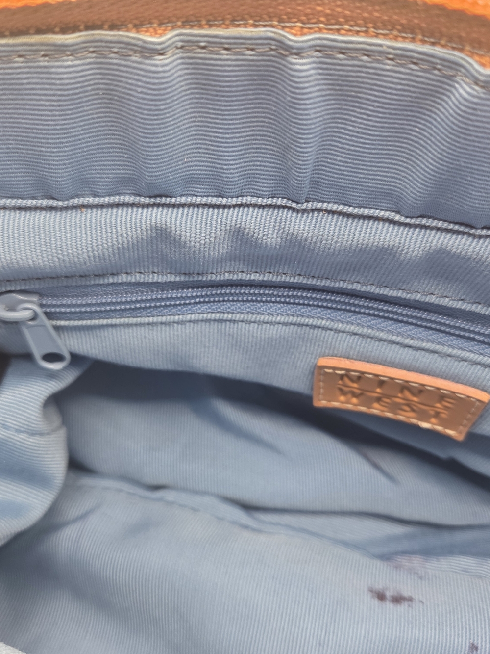 Nine West Beige & White Canvas Weekend Bag - Picture 7 of 11
